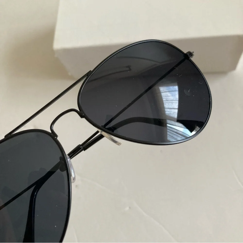 New Aviator All Black Sunglasses